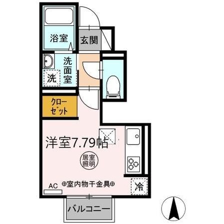 D-room夢　1号棟の物件間取画像